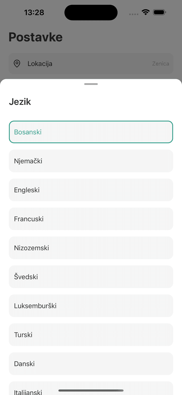 Višejezični interfejs