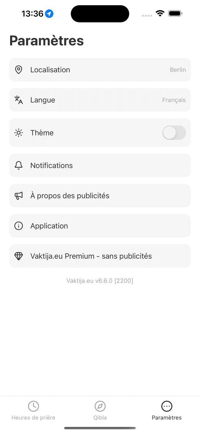 Paramètres simples
